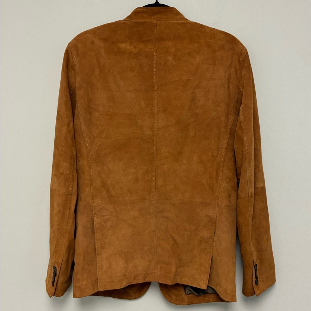 John Varvatos Collection Varick Multibutton Suede Jacket EU 48 USA 38 - Picture 4 of 9
